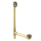 Kingston Brass DLL3183 18″ Tub Waste and Overflow with Lift & Lock Drain, 20 Gauge, Antique Brass