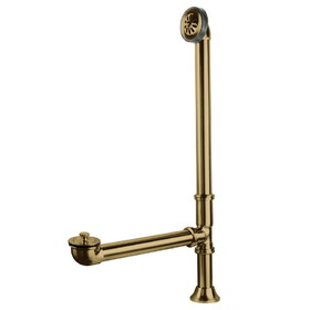 Elements of Design DS2082 Clawfoot Tub Waste and Overflow Drain, Polished Brass