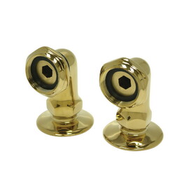 Elements of Design DS2RS2 2" Deck Mount Risers for Clawfoot Tub Faucet, Polished Brass