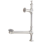 Elements of Design DS3098 Clawfoot Tub Waste and Overflow Drain, Satin Nickel