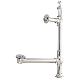 Elements of Design DS3098 Clawfoot Tub Waste and Overflow Drain, Satin Nickel