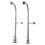 Elements of Design DS458HCL Freestanding Water Supplies with Stop and Wall supports, Satin Nickel Finish
