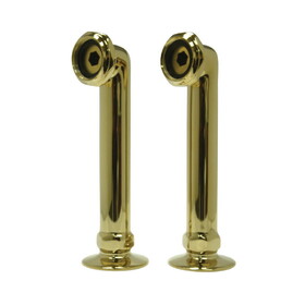 Elements of Design DS6RS2 6" Deck Mount Risers for Clawfoot Tub Faucet, Polished Brass