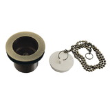 Kingston Brass Made To Match 1-1/2-Inch Chain and Stopper Tub Drain with 1-1/2-Inch Body Thread