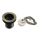 Kingston Brass Made To Match 1-1/2-Inch Chain and Stopper Tub Drain with 2-Inch Body Thread