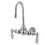 Elements of Design DT0021CL Wall Mount Clawfoot Tub Filler, Chrome, Polished Chrome