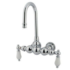 Elements of Design DT0021PL Wall Mount Clawfoot Tub Filler, Chrome, Polished Chrome