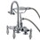 Elements of Design DT0141CL Deck Mount Clawfoot Tub Filler with Hand Shower, Polished Chrome