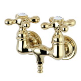 Elements of Design DT0312AX Wall Mount Clawfoot Tub Filler, Polished Brass