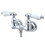 Elements of Design DT0321CL Wall Mount Clawfoot Tub Filler, Chrome, Polished Chrome