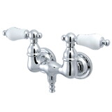 Elements of Design DT0321PL Wall Mount Clawfoot Tub Filler, Chrome, Polished Chrome