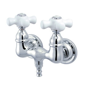 Elements of Design DT0321PX Wall Mount Clawfoot Tub Filler, Chrome, Polished Chrome