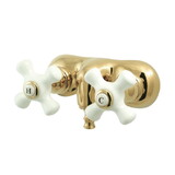 Elements of Design DT0412PX Wall Mount Clawfoot Tub Filler, Polished Brass