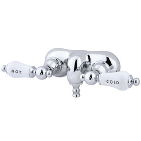 Elements of Design DT0421CL Wall Mount Clawfoot Tub Filler, Chrome, Polished Chrome