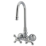 Elements of Design DT0721AX Wall Mount Clawfoot Tub Filler, Polished Chrome