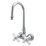 Elements of Design DT0721PX Wall Mount Clawfoot Tub Filler, Polished Chrome