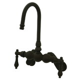 Elements of Design DT0815AL Wall Mount Clawfoot Tub Filler, Oil Rubbed Bronze