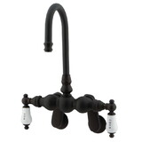 Elements of Design DT0815CL Wall Mount Clawfoot Tub Filler, Oil Rubbed Bronze