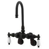 Elements of Design DT0815PL Wall Mount Clawfoot Tub Filler, Oil Rubbed Bronze