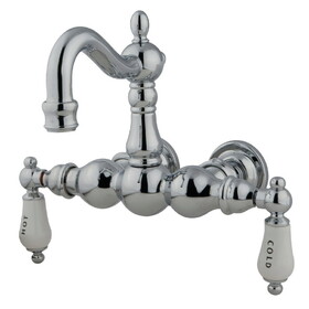 Elements of Design DT10021CL Wall Mount Clawfoot Tub Filler, Polished Chrome