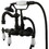 Elements of Design DT10075PL Wall Mount Clawfoot Tub Filler with Hand Shower, Oil Rubbed Bronze