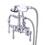 Elements of Design DT10141AL Wall Mount Clawfoot Tub Filler with Hand Shower, Polished Chrome