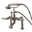 Elements of Design DT1038PL Deck Mount Clawfoot Tub Filler with Hand Shower, Satin Nickel