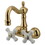 Elements of Design DT10712PX Wall Mount Clawfoot Tub Filler, Polished Brass