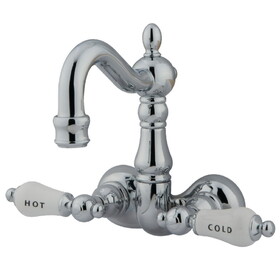 Elements of Design DT10721CL Wall Mount Clawfoot Tub Filler, Polished Chrome
