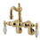 Elements of Design DT10812CL Wall Mount Clawfoot Tub Filler, Polished Brass