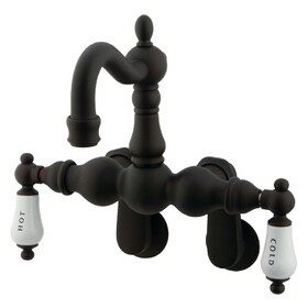 Elements of Design DT10815CL Wall Mount Clawfoot Tub Filler, Oil Rubbed Bronze