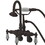 Elements of Design DT3015PL Wall Mount Clawfoot Tub Filler with Hand Shower, Oil Rubbed Bronze Finish