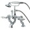 Elements of Design DT4101CL Deck Mount Clawfoot Tub Filler with Hand Shower, Polished Chrome