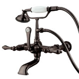 Elements of Design DT5415AL 7-Inch Wall Mount Tub Filler with Hand Shower, Oil Rubbed Bronze