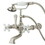 Elements of Design DT5418PX Wall Mount Clawfoot Tub Filler with Hand Shower, Satin Nickel