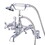 Elements of Design DT6521AX Deck Mount Clawfoot Tub Filler with Hand Shower, Polished Chrome