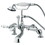 Elements of Design DT6521CL Deck Mount Clawfoot Tub Filler with Hand Shower, Polished Chrome