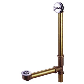 Kingston Brass DTL1161 16" Trip Lever Waste & Overflow with Grid, Polished Chrome