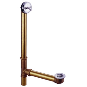 Kingston Brass DTL1181 18" Trip Lever Waste & Overflow with Grid, Polished Chrome
