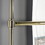 Kingston Brass DTM323032 Gallant 30-Inch x 32-Inch Wall Mount Towel Rack, Polished Brass