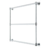 Kingston Brass DTM323631 Gallant 36-Inch x 32-Inch Wall Mount Towel Rack, Polished Chrome