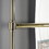 Kingston Brass DTM323632 Gallant 36-Inch x 32-Inch Wall Mount Towel Rack, Polished Brass