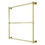 Kingston Brass DTM323632 Gallant 36-Inch x 32-Inch Wall Mount Towel Rack, Polished Brass