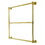 Kingston Brass DTM323637 Gallant 36-Inch x 32-Inch Wall Mount Towel Rack, Brushed Brass