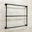 Kingston Brass DTM32363MB Palatine 36-Inch x 32-Inch Wall Mount Towel Rack, Matte Black