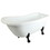 Elements of Design EATDE692823C5 69-inch Acrylic Tub with Constantine Lion Feet, White Finish with Oil Rubbed Bronze Feet