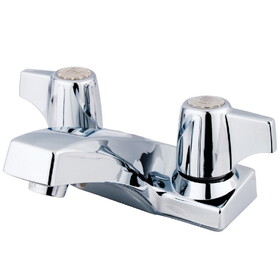 Elements of Design EB100LP Two Handle 4" Centerset Lavatory Faucet, Polished Chrome
