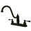 Elements of Design EB1115BLLS Two Handle 8" Kitchen Faucet, Oil Rubbed Bronze