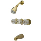 Elements of Design EB132 Tub and Shower Faucet, Polished Brass