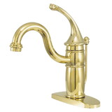 Elements of Design EB1402GL Single-Handle 4-Inch Centerset Lavatory Faucet, Polished Brass